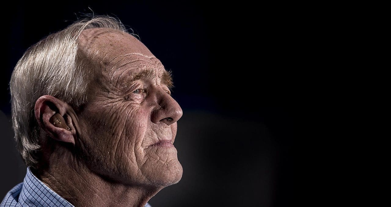 man suffering from dementia