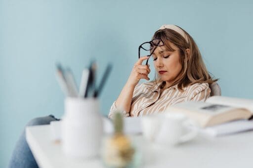 woman feeling anxious