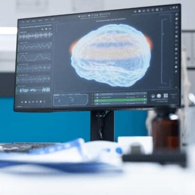 what the neurofeedback brain training session looks like on screen